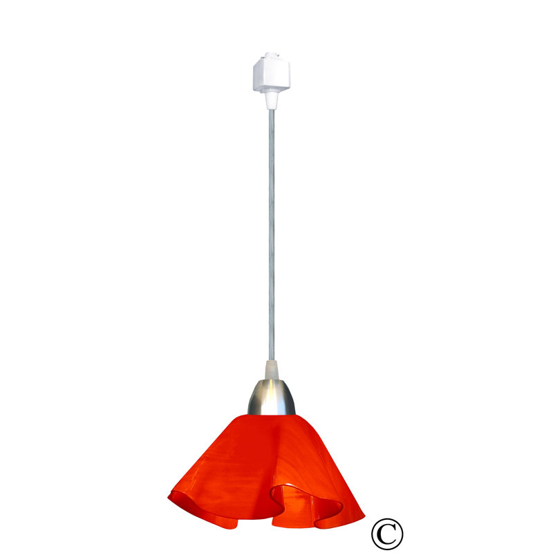 Luminaire suspendu Dale, Grand, Nickel, Rouge Really