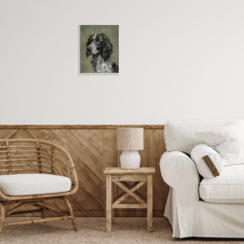 «Cocker Spaniel Portrait», art mural sur bois par Victoria Barnes