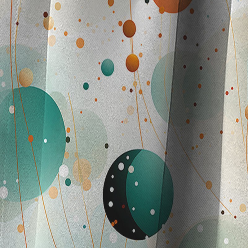 Ethereal Whispers Motif à pois II - Rideau abstrait - Rideau occultant - 1 panneaux, L 52 po x L 108 po