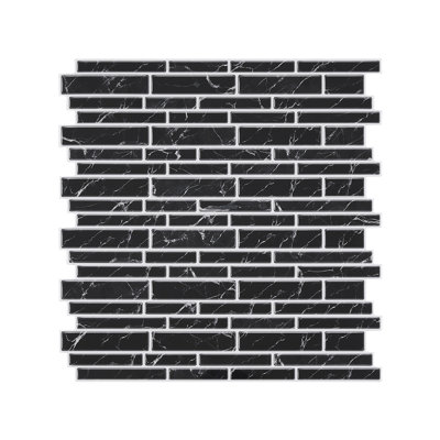 10Pcs Self-Adhesive Wall Tile Stickers with Marble Effect