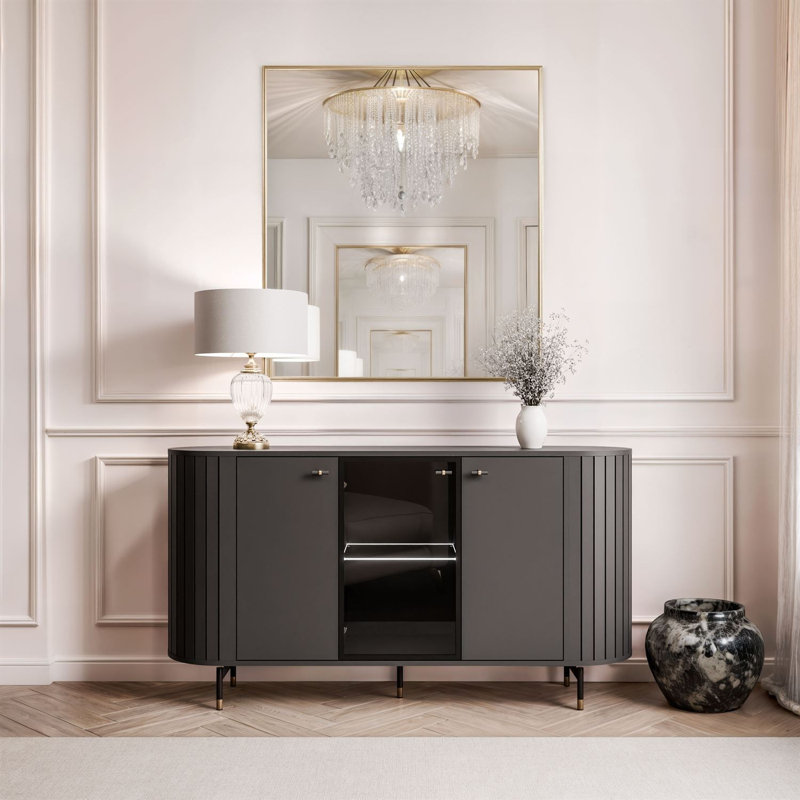 150cm Sideboard, Black