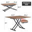 Table basse ajustée avec table d'appoint
