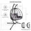 Balancelle de patio avec hamac et coussin-194729840
