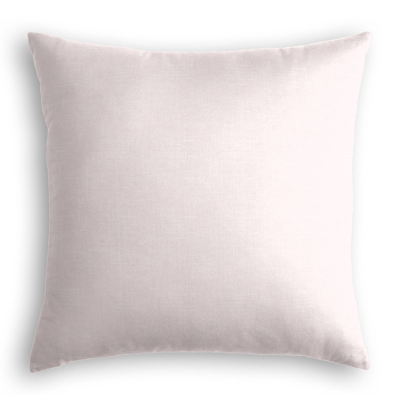 Housse de coussin carrée, 16 po x 16 po, Rose clair, Duvet