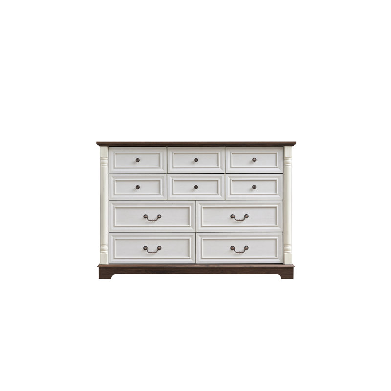 Rustic 10-drawer Dresser Chest For Stylish Storage