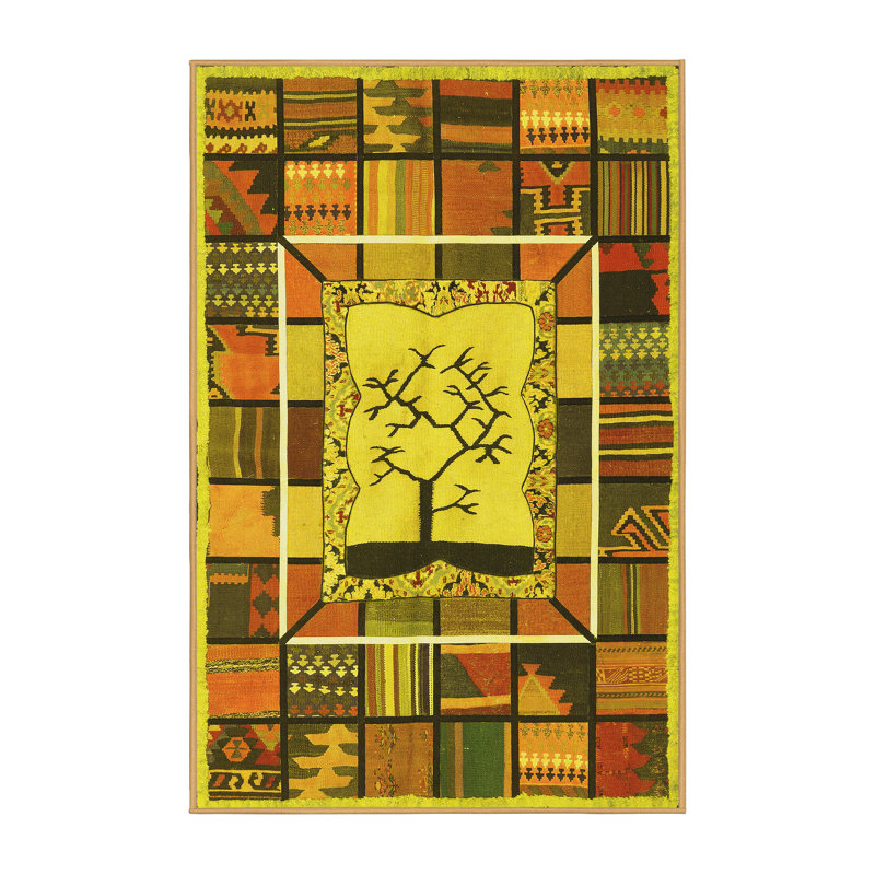 Performance Patchwork Indoor Rug, Rectangle 3' x 5'