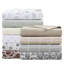 Très grand motif floral rouille, 100% flanelle de coton, grande taille pour matelas de 18 po, douceur du coton brossé, coupe ajustée élastique, confort à long terme pré-rétréci, drap plat et 2
