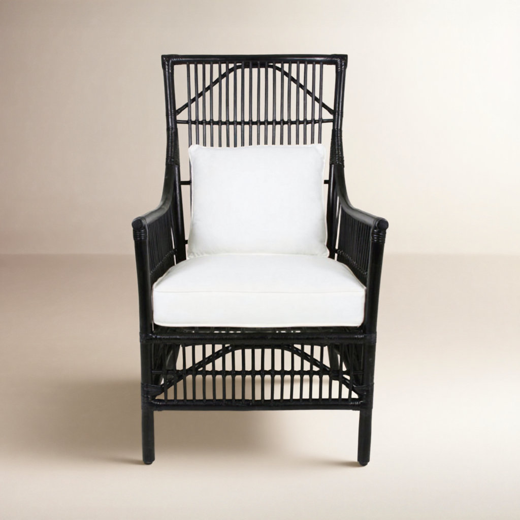 Barkley Upholstered Armchair, Black