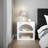 Modern White Nightstand, 19.7 x 19.7 x 15.7 inches | 100% Melamine Coated Particle Board, Thickness: 0.7 inches | Sleek Design for Bedroom & Living Room, Durable & Stylish Storage Solution