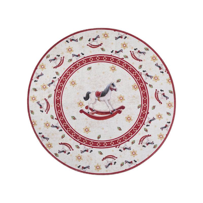 Villeroy & Boch Toy's Delight Limited Edition Rocking Horse - Christmas Tree Rug Round, Xmas Tree Decorations, Christmas Holiday, Christmas Tree Collar