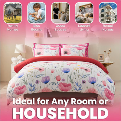 Polyester Duvet Cover Set with Pillowcases Included