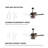 Katerria 25.6 " Ceiling Fan with Light Kit