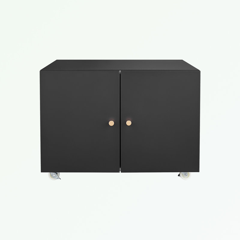Ito 23.62'' Wide 1 - Shelf Storage Cabinet, Black