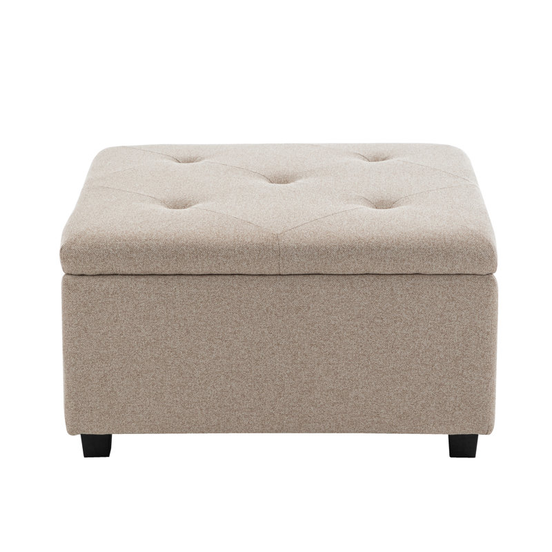 Repose-pieds carré Hokku Designs, Beige
