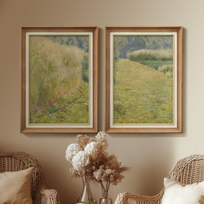 Set of 2 Premium Framed Art Artworks on Premium Canvas with 26"x36" Frame
