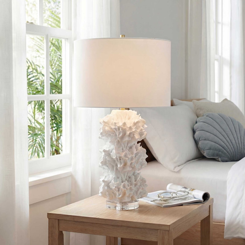 Uttermost Cambre White Coral Table Lamp