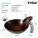 Copper Glass Circular Vessel Bathroom Sink