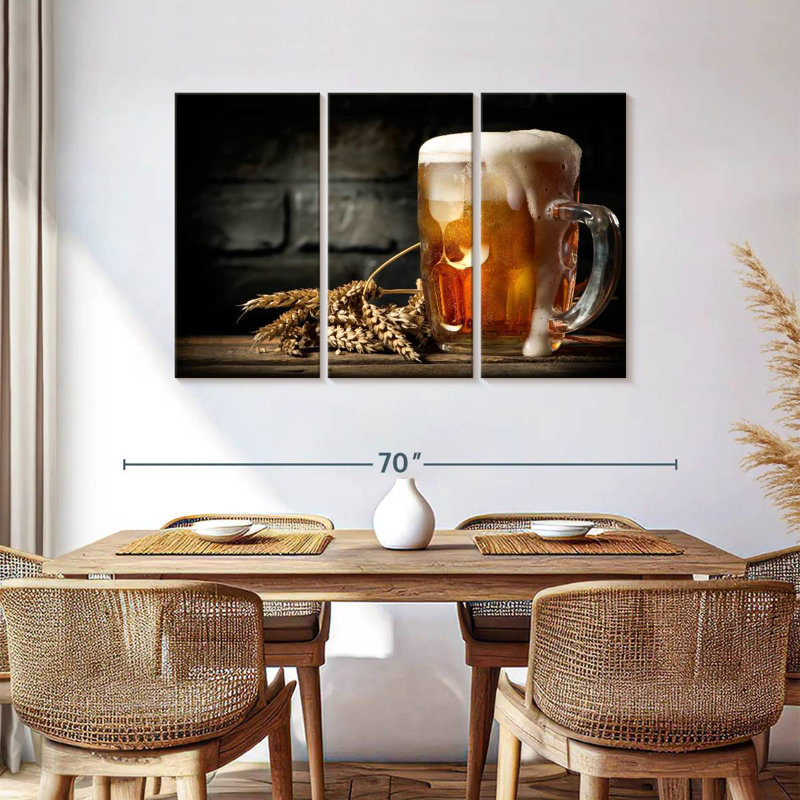Yarlin Foamy Beer, 36" H x 57" W