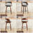 Comfortable Swivel Counter Stool With Durable Solid Wood Legs-120683910