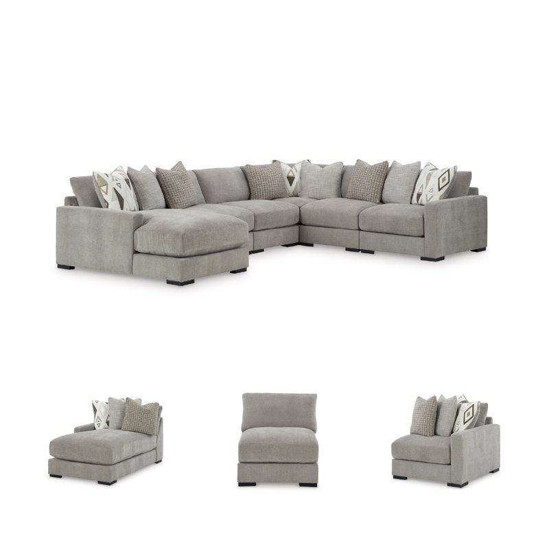 Kazuko 6-Piece Sectional With Chaise