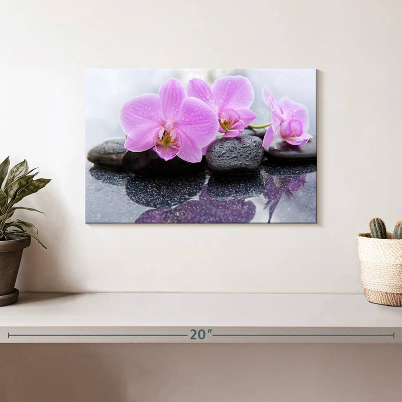 Harnek Dewy Zen Orchids, 8'' H x 12'' W