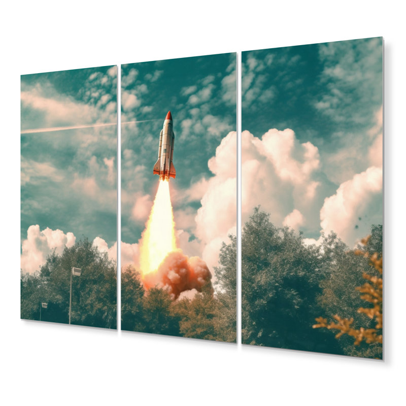 Spaceship Rocket In Florida I Transportation Wall Decor