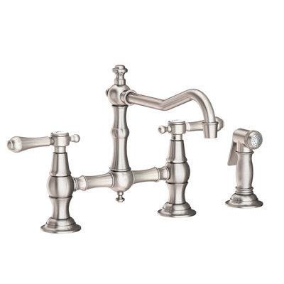 Chesterfield Kitchen Bridge Faucet with Side Spray