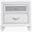 Table de chevet 2 tiroirs blanche
