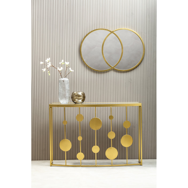 Dariel 120cm Glass Top Console Table