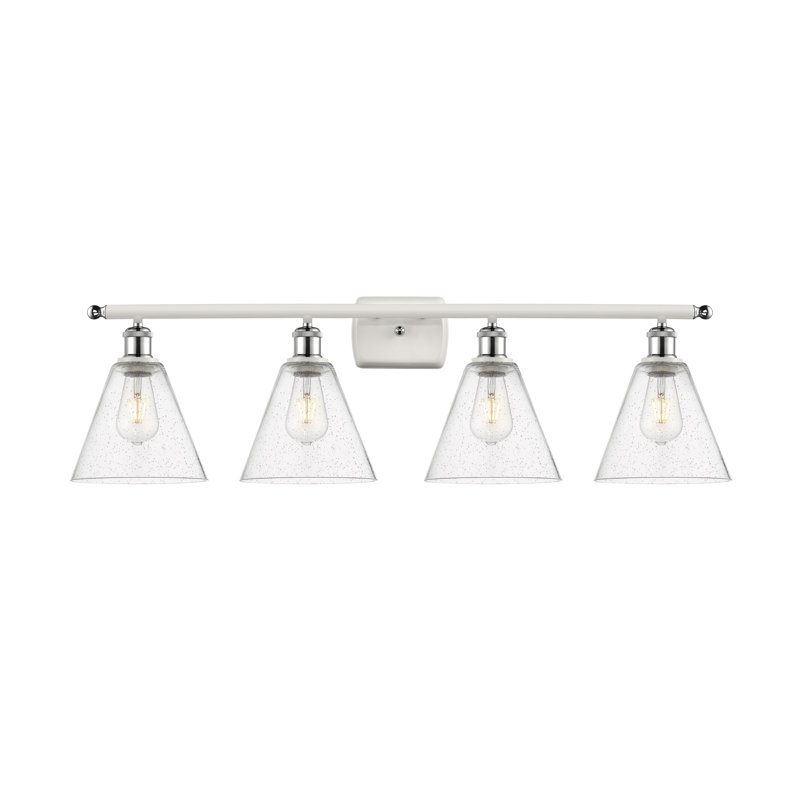 Anacani 4 - Light Vanity Light, No Bulb Included, White Polished Chrome