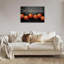 Art mural 24 po x 36 po, noir et orange