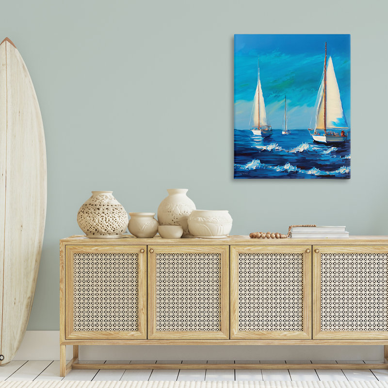 Sailors on Ebbing Tide Canvas Wall Art by Seven Trees Design, 40" H x 30" W