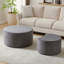 Table basse ronde avec 2 tables gigognes de salon emboîtables et 2 tables basses pour salon-1982583997