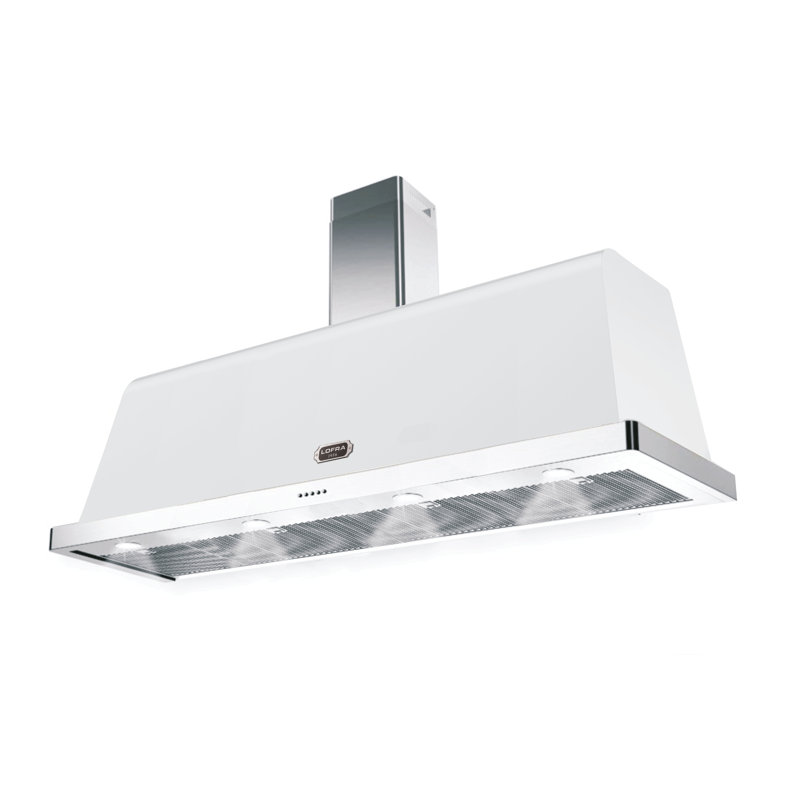 Lofra Dolcevita Series  60 Inch Ducted Wall Mount Range Hood with 600 CFM, White