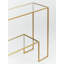 112cm Glass Top Console Table