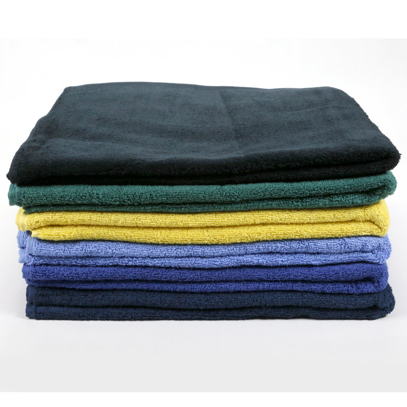 Ensemble de serviettes de plage 100% coton 6 pièces GOP, Vert forêt