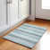 Machine Washable Indoor/Outdoor Xhevrie Teal Rug