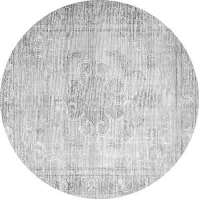 Tapis oriental gris / blanc tissé à la machine