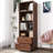 70.87" Tall Bookshelf with Drawers