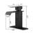 Cool Style Shower Faucet - Waterfall Spout, Single Handle, Matte Black, Adjustable Temp Black Bathroom Tap Water-121628018