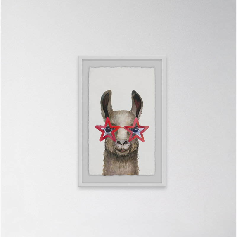 Star Glasses - Single Picture Frame Print, 91cm H x 61cm W