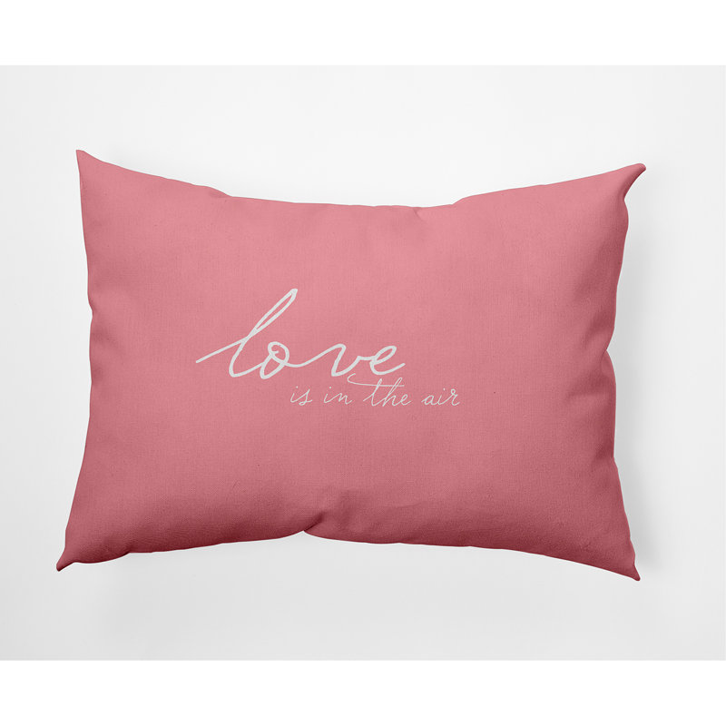 Housse de coussin rectangulaire en polyester , Rose glacé
