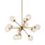 Lustre 12 lumières avec ampoules sphériques surdimensionnées-335257525