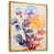 Toile avec cadre flottant or