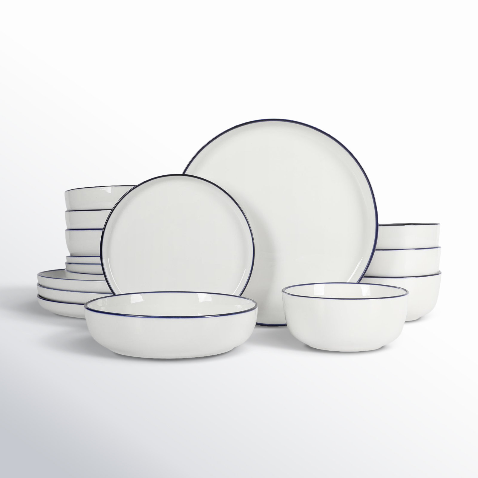 Gibson Home Oslo 16 Piece Dinnerware Set & Reviews | Birch Lane