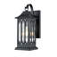 Applique murale d'extérieur 1 lumière Westcliffe Edan en noir thermolaqué