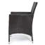  Ensemble bistro 3 pièces pour l'extérieur avec chaises en osier et table pliante, ensemble de conversation pour patio avec coussins, brun
