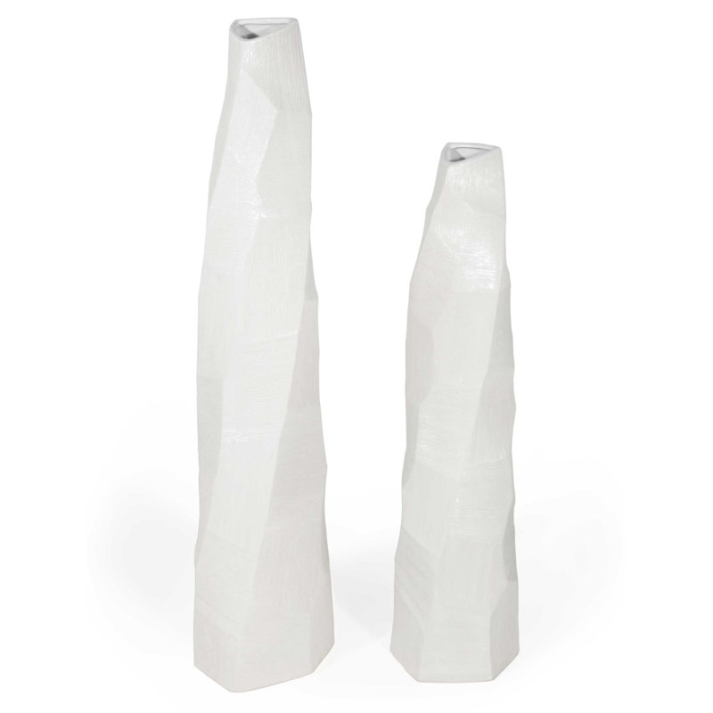 Klas Ceramic / Porcelain Floor Vase, 47" H x 12" W x 12" D