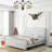 King Size Bed Frame With Projector Galaxy Light