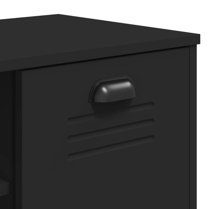 6 Pair Shoe Storage Bench, Black